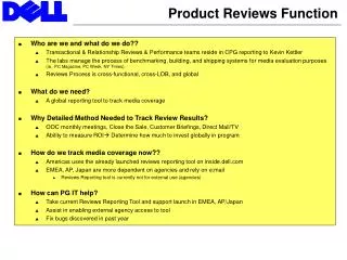 Product Reviews Function