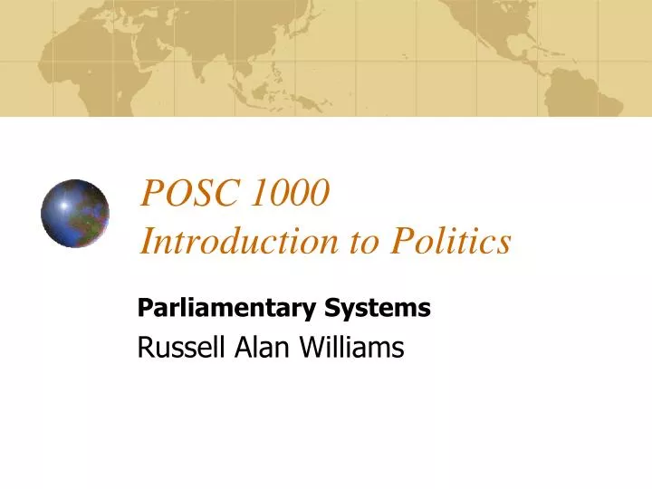 posc 1000 introduction to politics