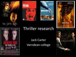 Thriller research