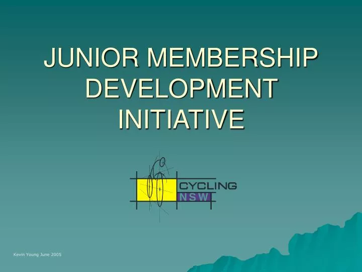 junior membership development initiative