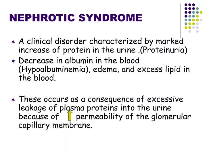 nephrotic syndrome