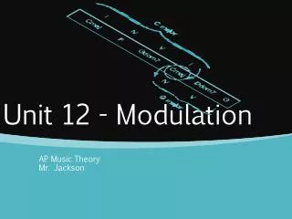 Unit 12 - Modulation
