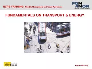 FUNDAMENTALS ON TRANSPORT &amp; ENERGY