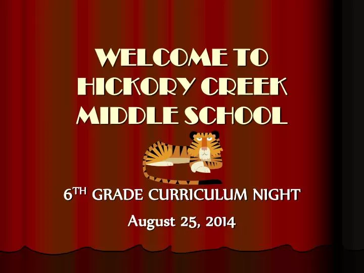welcome to hickory creek middle school