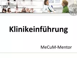 klinikeinf hrung