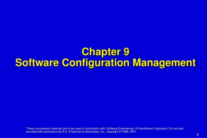 chapter 9 software configuration management