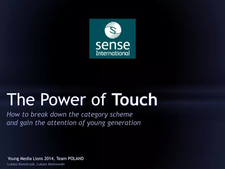 the power of touch