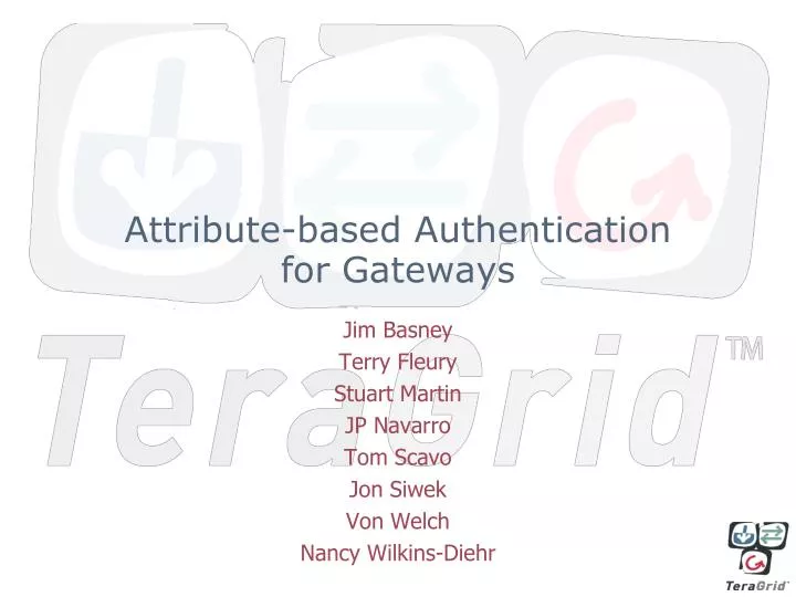 attribute based authentication for gateways
