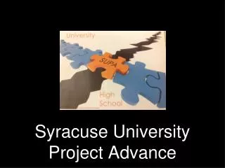 Syracuse University Project Advance