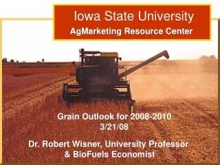 Dr. Robert Wisner: Grain Outlook 3/15/06
