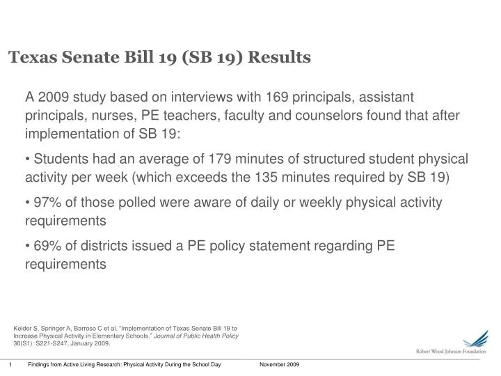 texas senate bill 19 sb 19 results