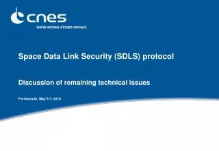 Space Data Link Security (SDLS) protocol