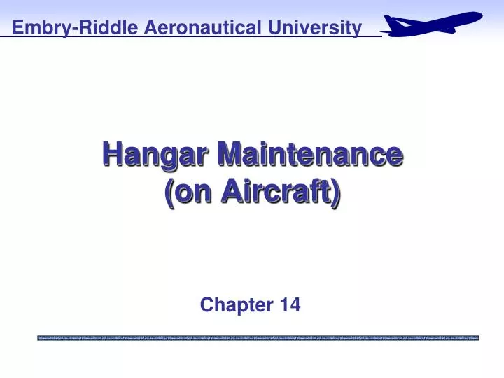 hangar maintenance on aircraft