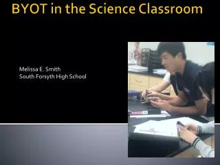 BYOT in the Science Classroom