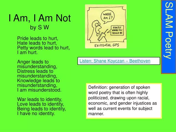 i am i am not by s w