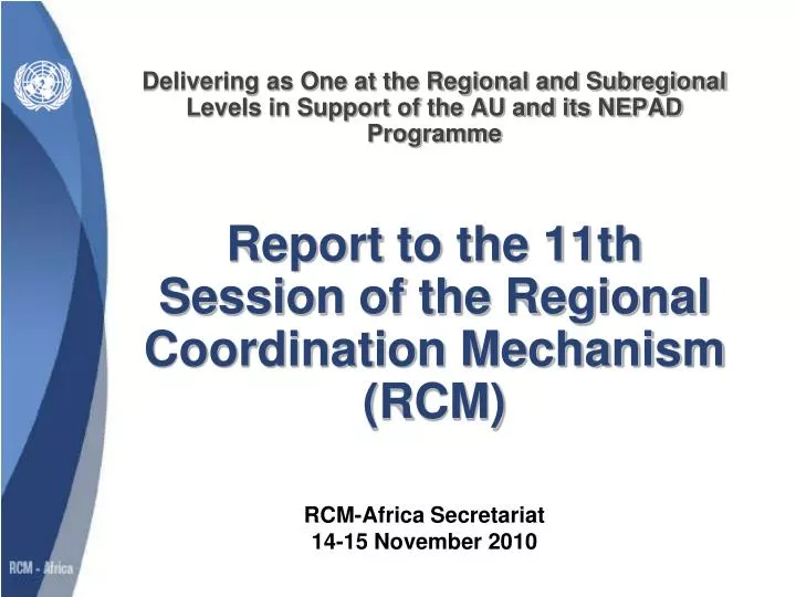 rcm africa secretariat 14 15 november 2010