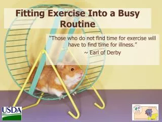 Fitting Exercise Into a Busy Routine