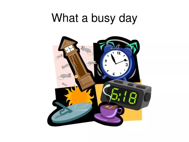 what a busy day