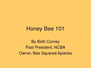 Honey Bee 101