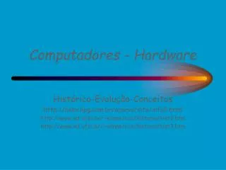 computadores hardware