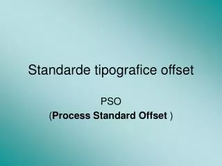 standarde tipografice offset