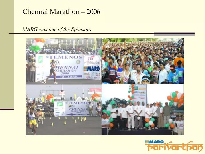 chennai marathon 2006 marg was one of the sponsors