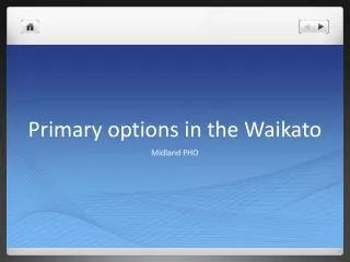 Primary options in the Waikato