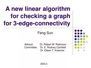 A new linear algorithm for checking a graph for 3-edge-connectivity