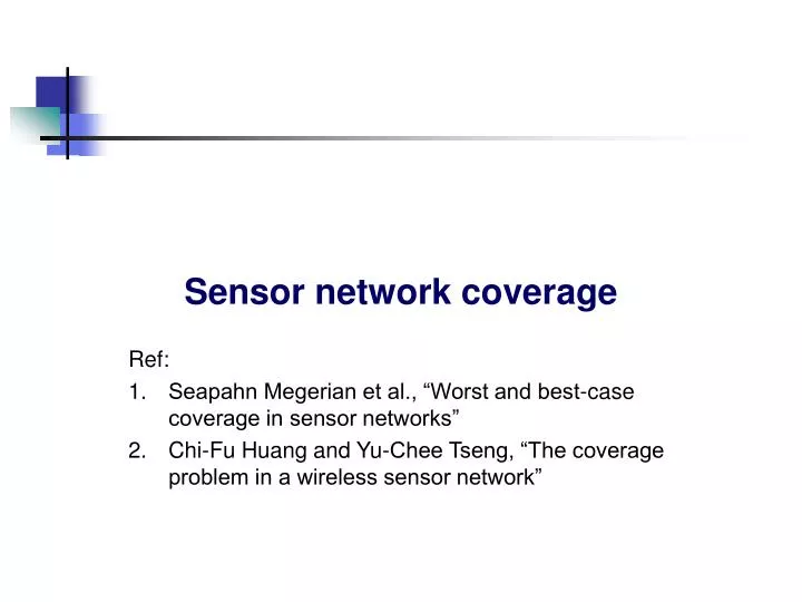 sensor network coverage
