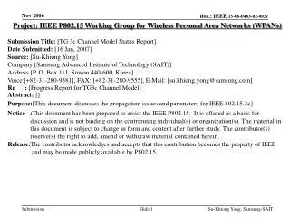 Project: IEEE P802.15 Working Group for Wireless Personal Area Networks (WPANs)