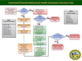 Command Directed Behavioral Health Evaluation Decision Tree