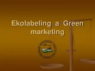 ekolabeling a green marketing