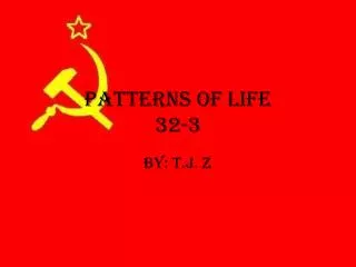 Patterns of Life 32-3