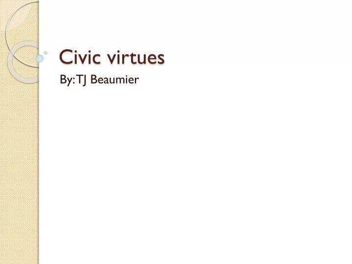civic virtues