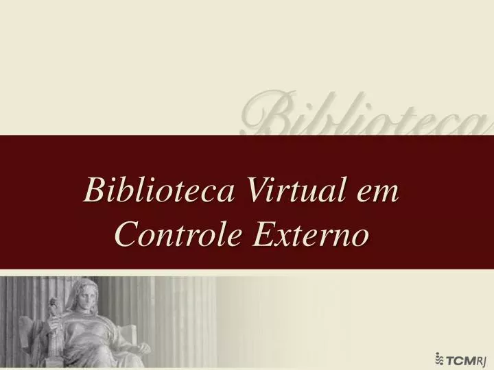 biblioteca virtual em controle externo