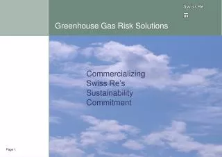 Greenhouse Gas Risk Solutions