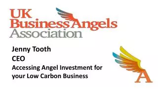 Jenny Tooth CEO Accessing Angel Investment for your Low Carbon Business 26 th March 2013