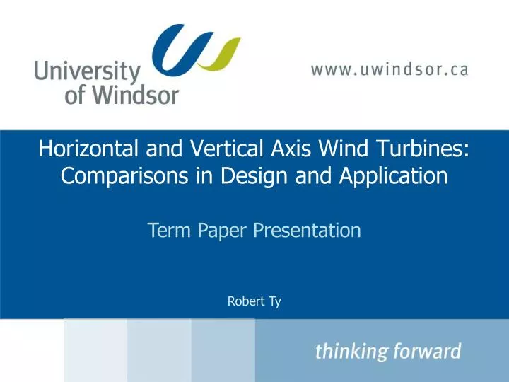 horizontal and vertical axis wind turbines comparisons in design and application