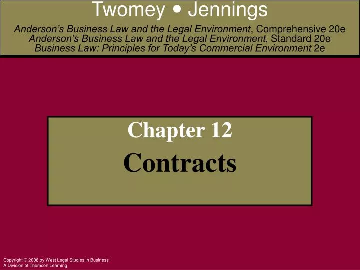 chapter 12 contracts