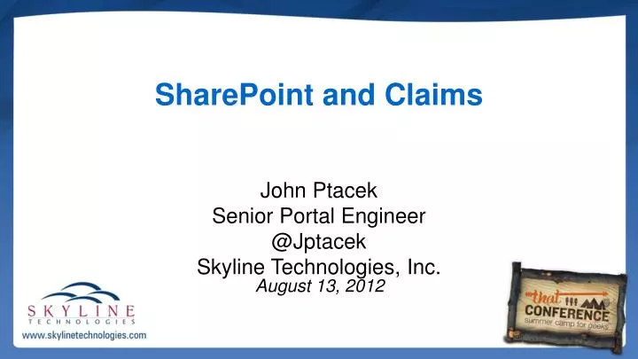 sharepoint and claims