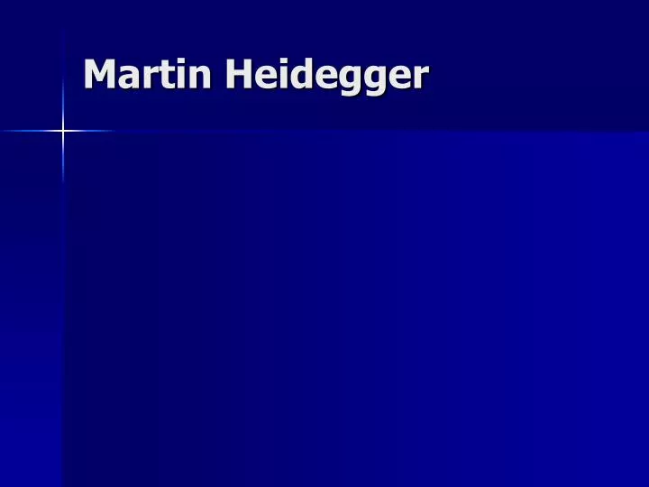 martin heidegger