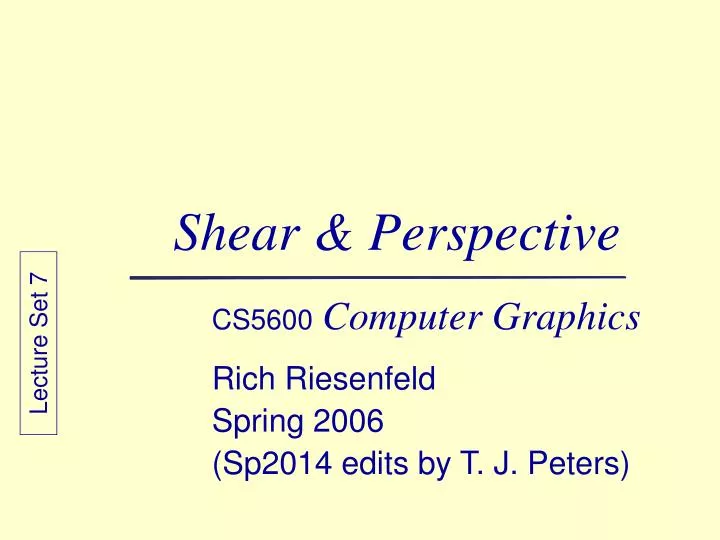 shear perspective
