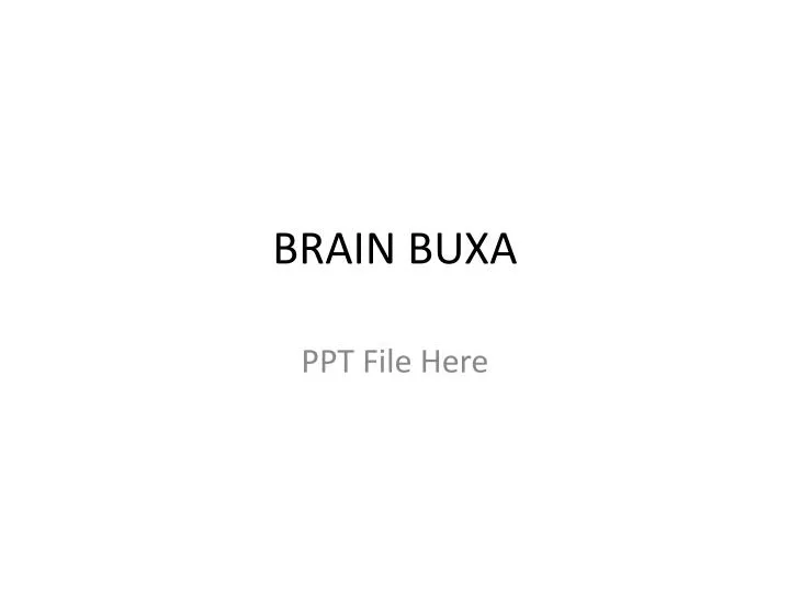 brain buxa