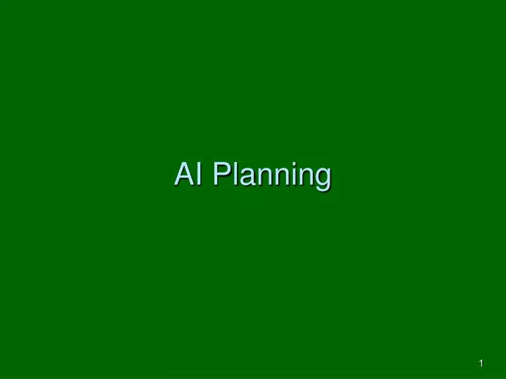 ai planning