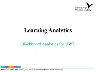 Learning Analytics