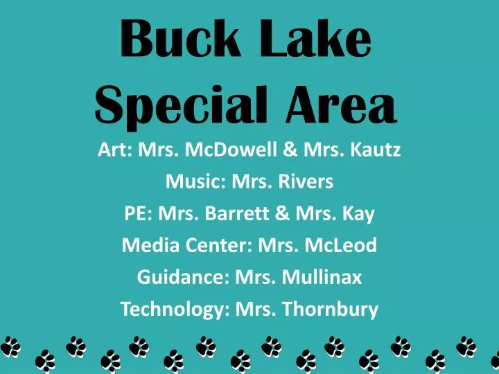 buck lake special area