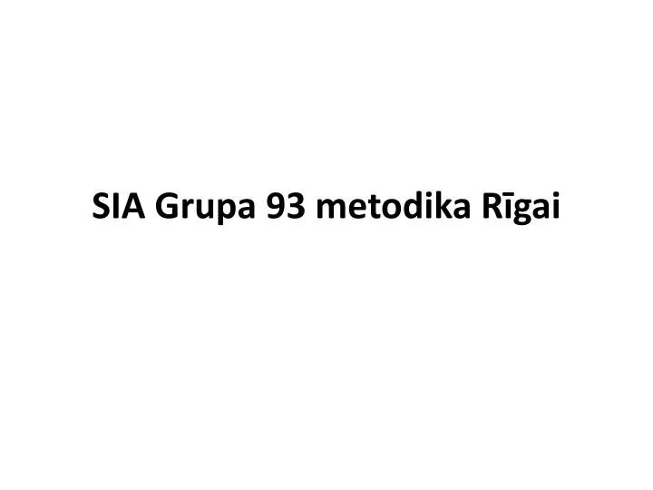 sia grupa 93 metodika r gai