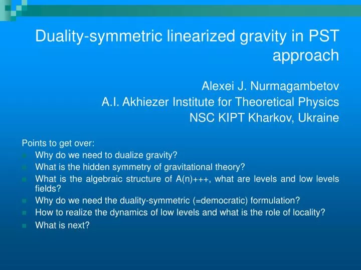duality symmetric linearized gravity in pst approach