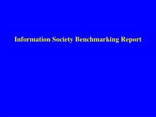 information society benchmarking report
