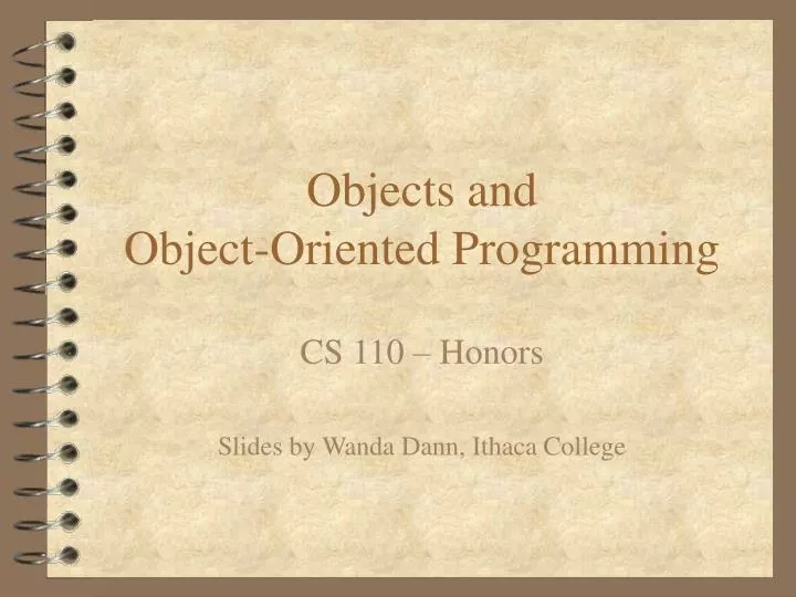 objects and object oriented programming